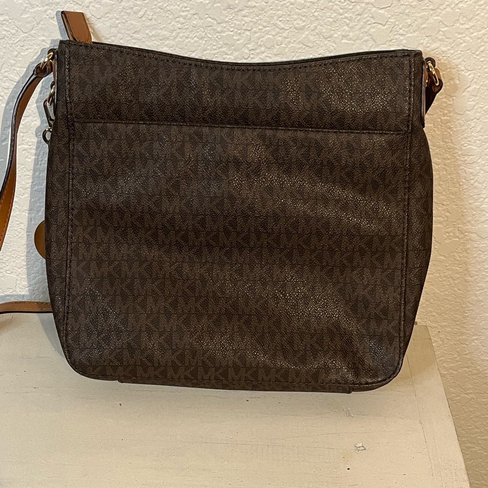 Michael Kors Jet Set Travel Large logo shoulder/ crossbody bag Contemporary - Picture 2 of 9